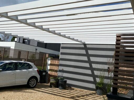 BRISE SOLEIL RAL BLANC 9016 TEXTURE CONCARNEAU 7
