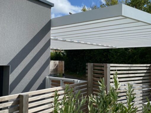 BRISE SOLEIL RAL BLANC 9016 TEXTURE CONCARNEAU 8