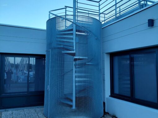 ESCALIER EXT INDUSTRIEL HELICOIDAL