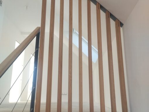 GARDE-CORPS ESCALIER LISSES EN CABLE ACIER INOXYDABLE CAP COZ FOUESNANT