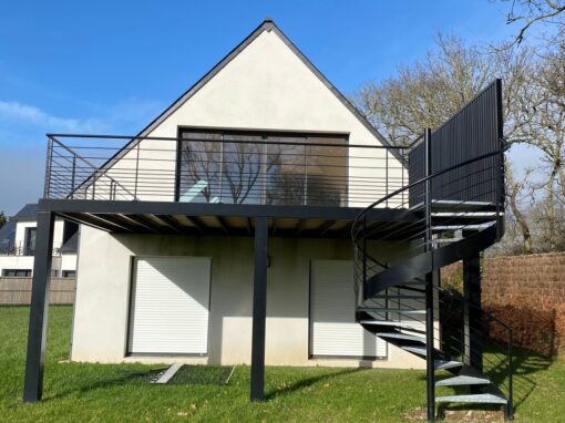 GARDE-CORPS EXTERIEURS RAL 2100 SABLE BENODET