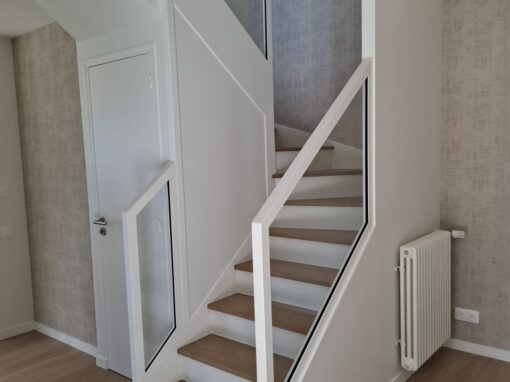 GARDE-CORPS VITRE ESCALIER PLOGONNEC RAL BLANC 9010