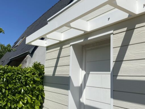 PERGOLA STRUCTURE ALUMINIUM RAL 9016 TEXTURE FOUESNANT