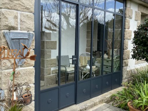 VERRIERE EXTERIEURE STYLE FERRONNERIE