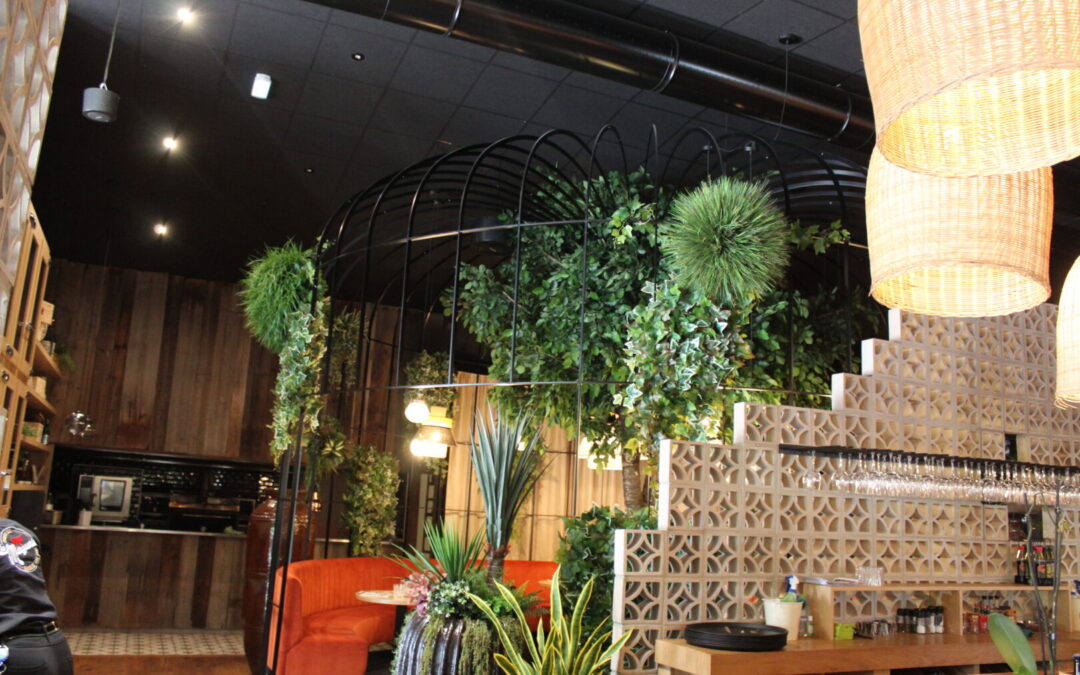 Réalisation d’une séparation décorative en forme de cage restaurant LE MARGUERITE à Quimper
