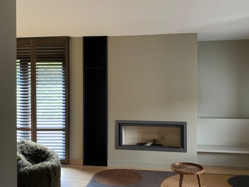 CAISSON RANGEMENT A BOIS RAL 9011 FINE TEXTURE LARMOR PLAGE