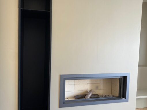 CAISSON RANGEMENT A BOIS RAL 9011 FINE TEXTURE LARMOR PLAGE 6