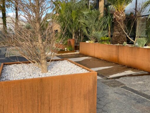 JARDINIERES EN CORTEN QUIMPER
