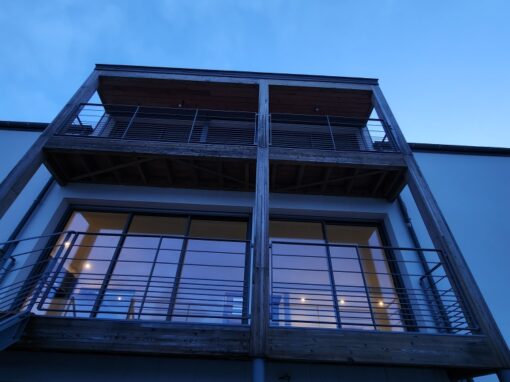 GARDE-CORPS EXTERIEURS RAL 7037 TEXTURE ILE TUDY